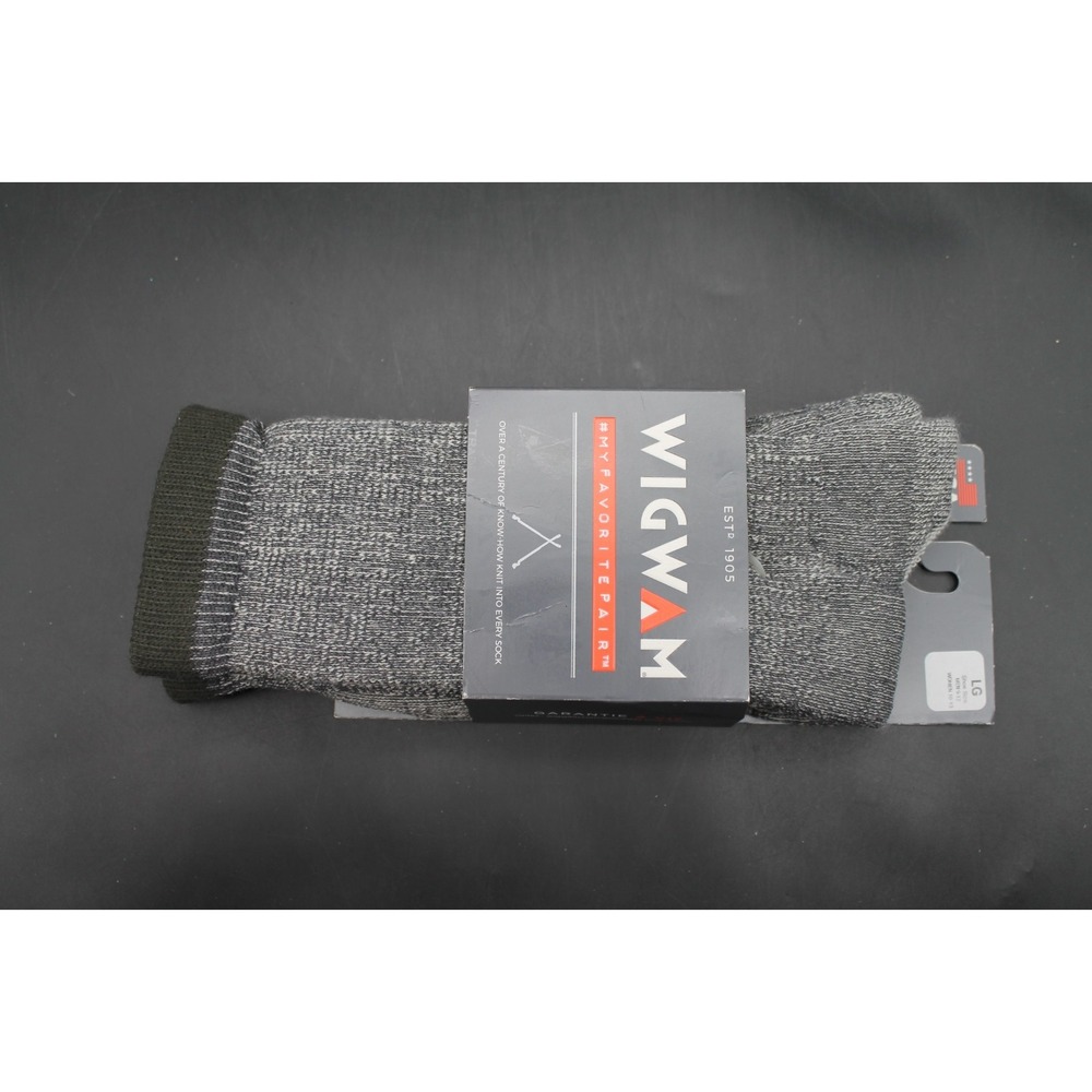 Wigwam Merino Comfort Hiker Charcoal Gray Wool Blend Socks Men L F2322 057